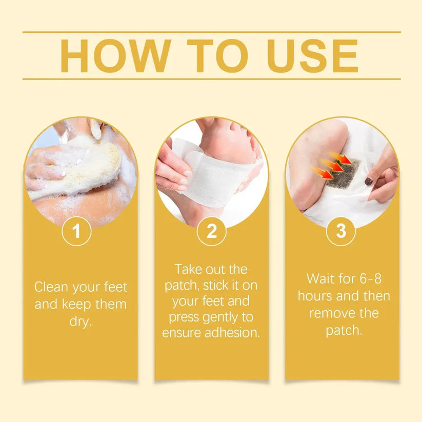 Ayurvedic Herbal Detox Foot Pads Buy 1 Get 1 Free 100% Herbal & Gentle Ingredient ( Pack of 10 )